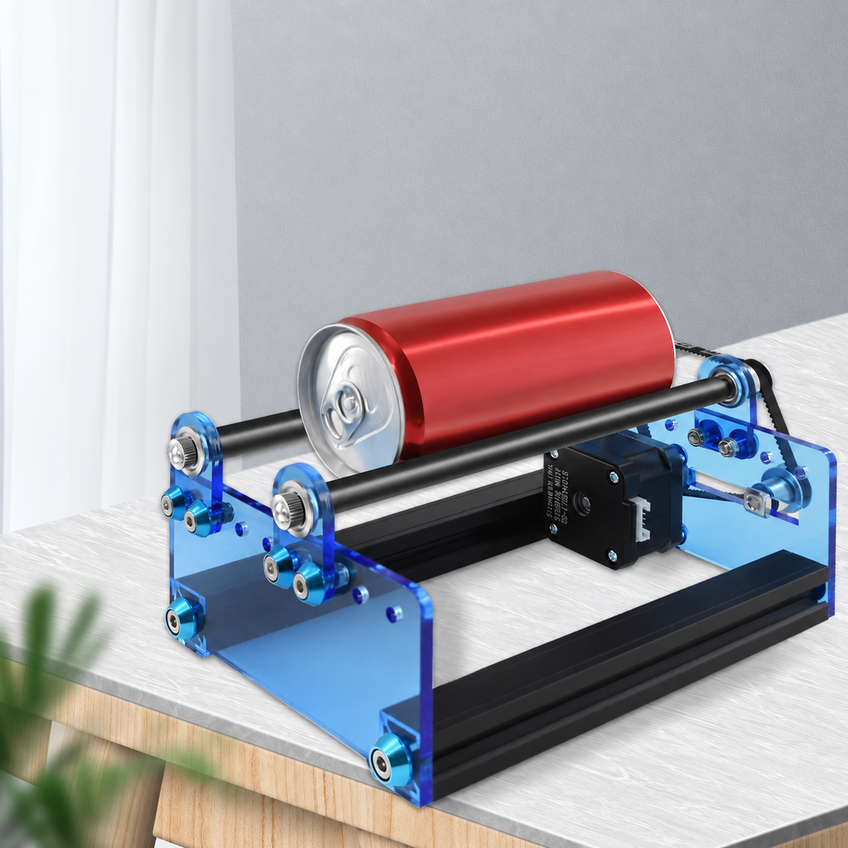 Twotrees 3D Printer Laser Engraving Machine Y-axis Rotary Roller Engraving Module for Engraving Cylindrical Objects Cans