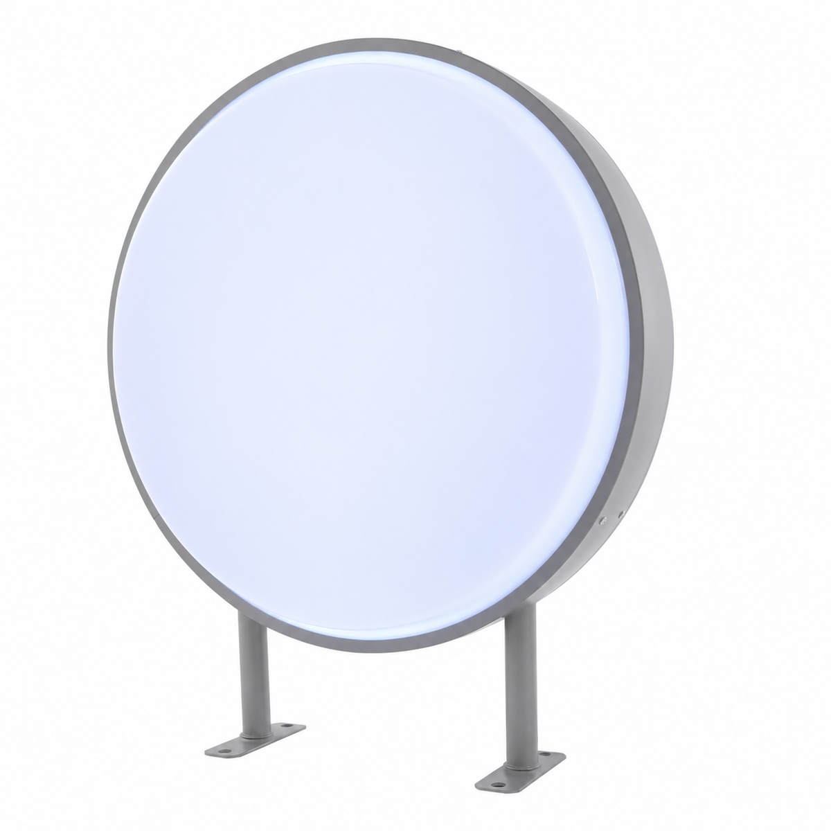 Led Light Box Round Double-Sided Light Box Luminous Billboard Nose Sign Light Box 50cm
