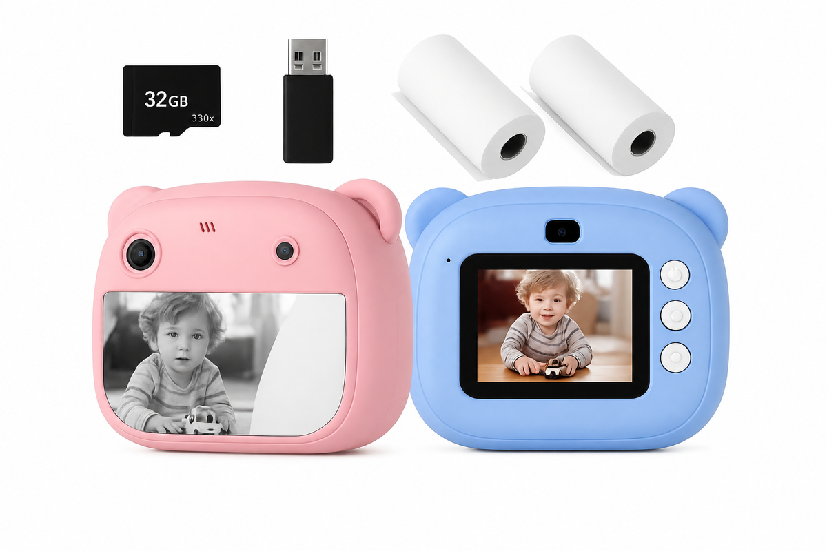 Kids Instant Print Camera with 32G Memory Card