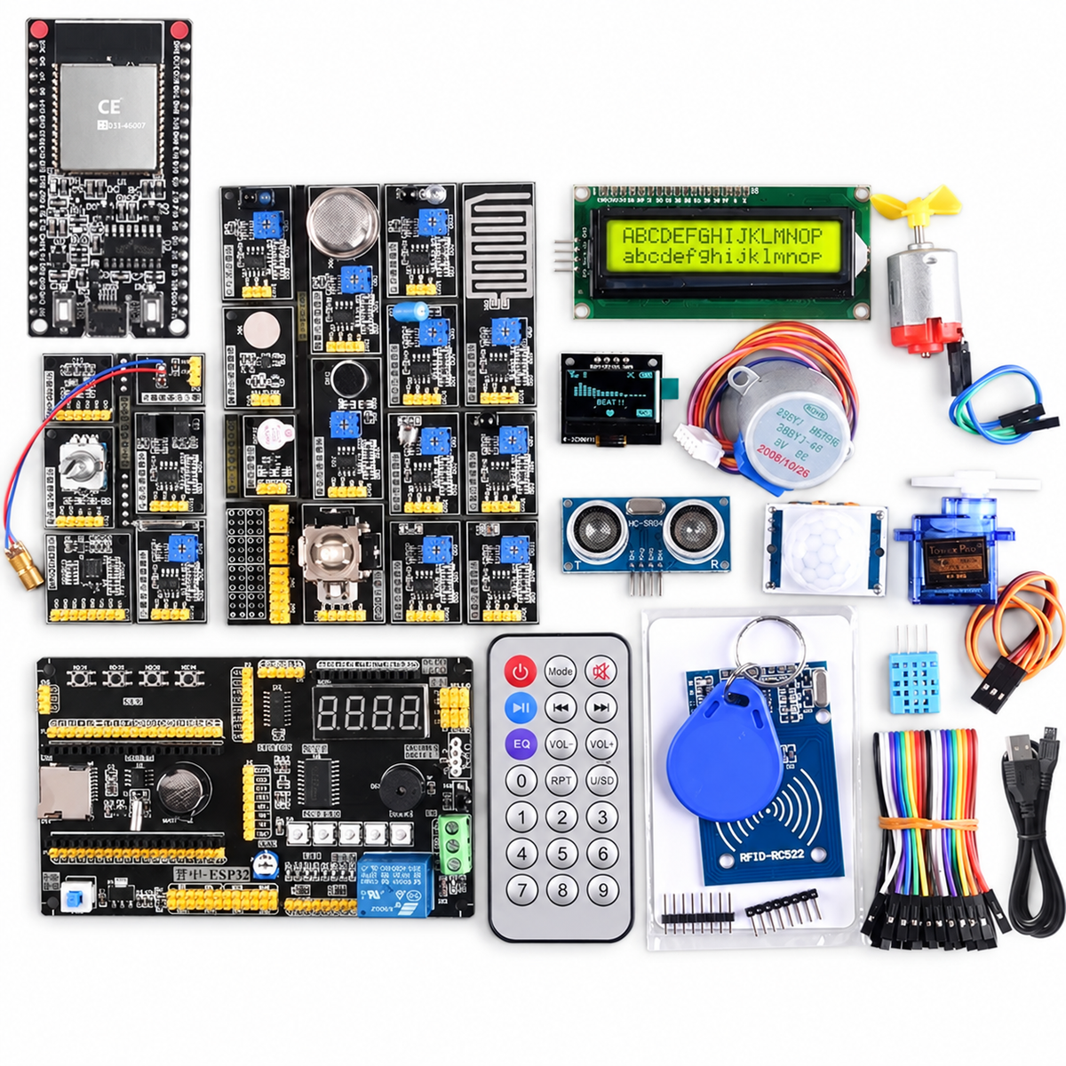 ESP32 IoT Development Kit with Sensors and Modules