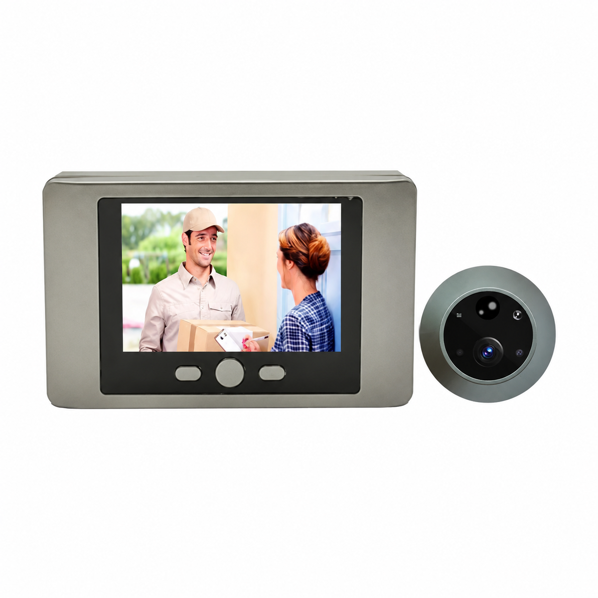 Smart Peephole Door Camera with PIR Motion Detector