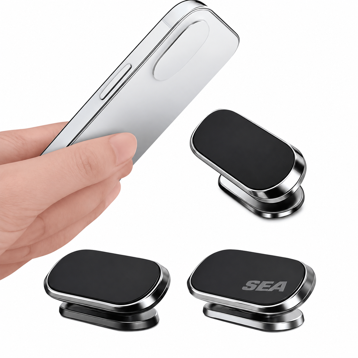 Magnetic Car Phone Holder 360-Degree Rotation