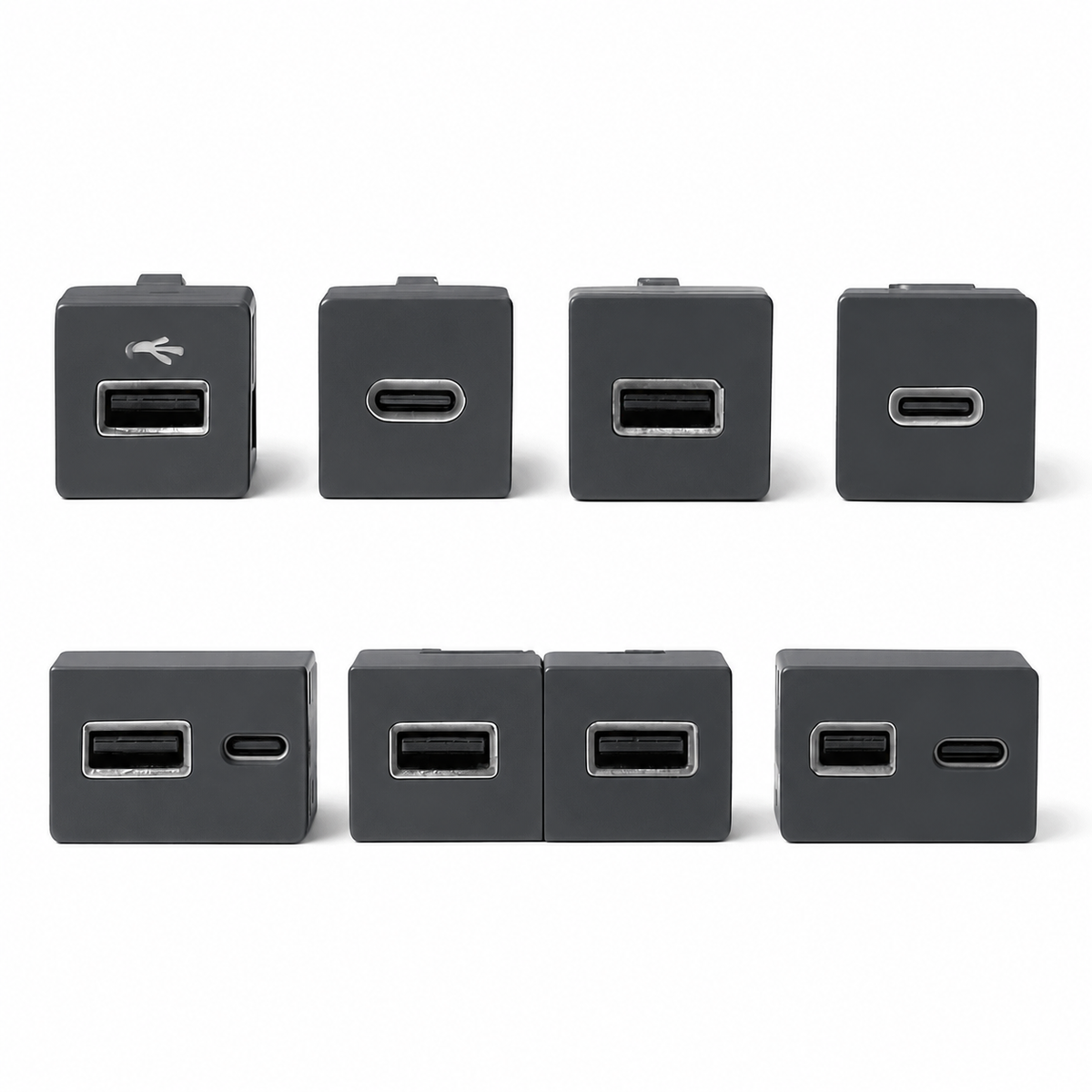 Car USB Charger PD Quick Charge QC3.0 Button Adapter