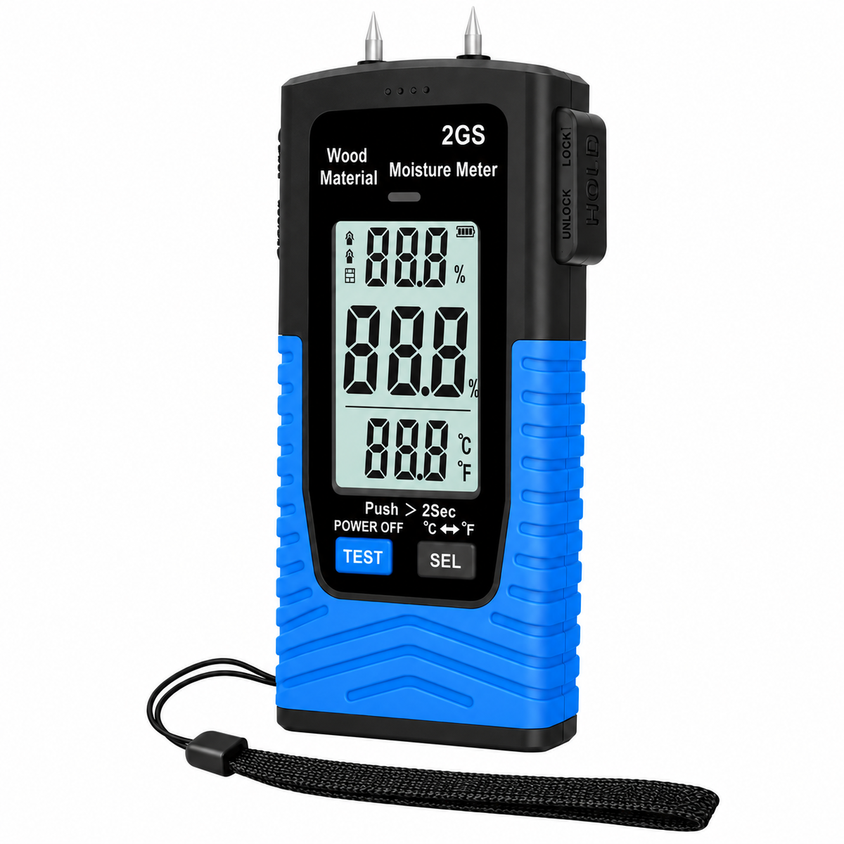 Digital Pin Moisture Meter for Wood and Building Materials