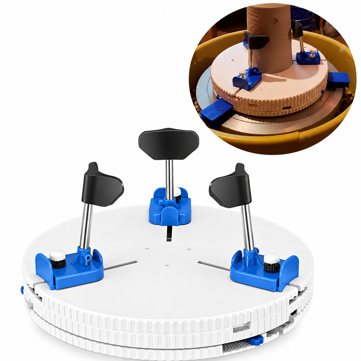 Adjustable Pottery Wheel Trimming Holder
