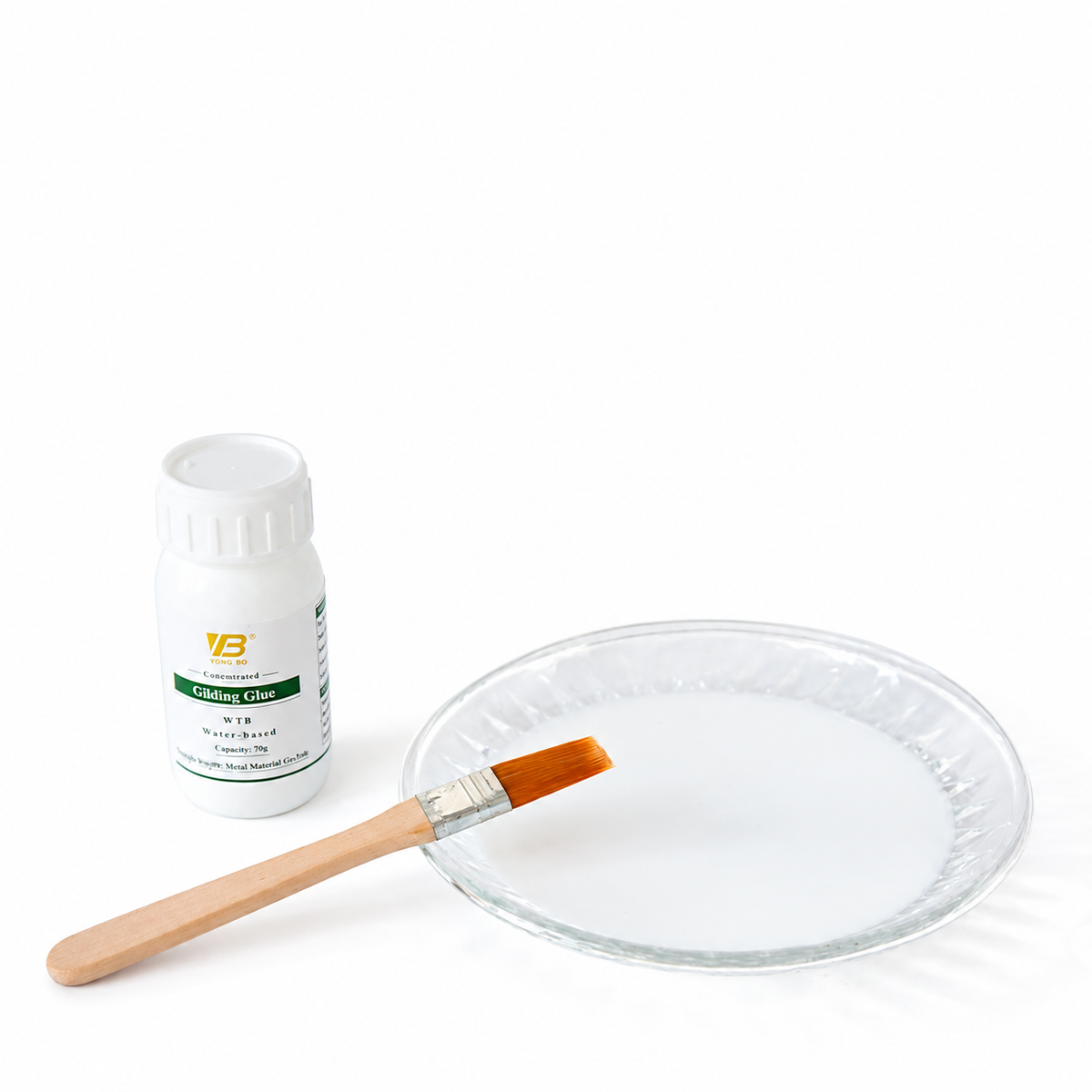 Water-Based Gilding Glue and Varnish, 70 g Options