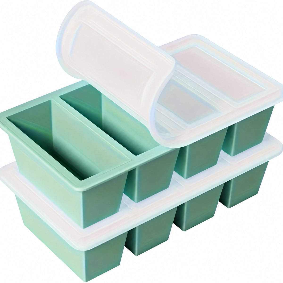 Silicone Freezer Tray with Lid