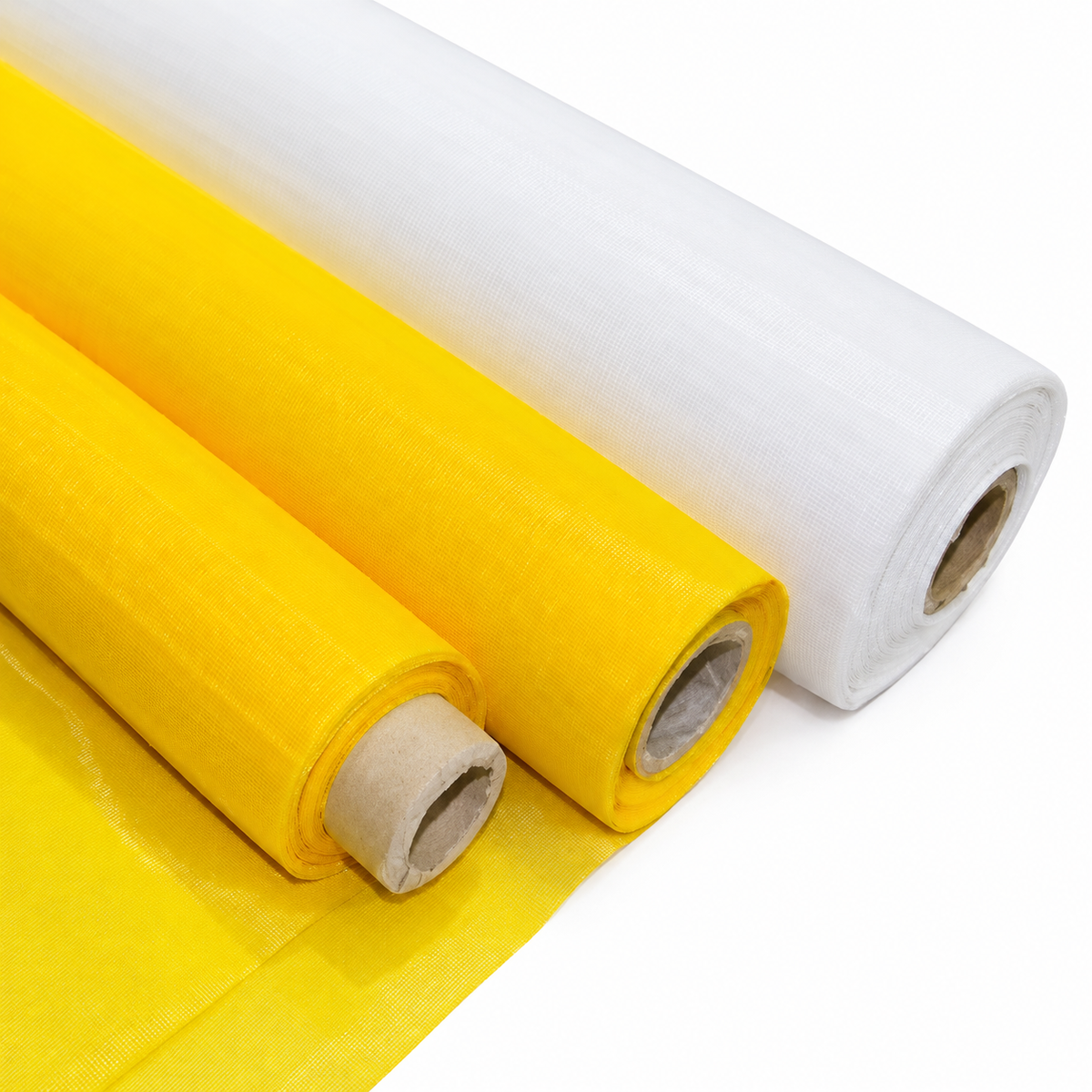 Yellow Polyester Screen Printing Mesh, 1 m × 127 cm