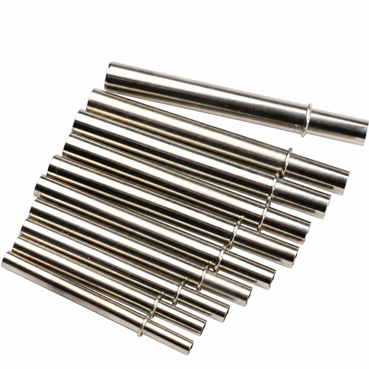Copper Fishing Rod Connecting Tubes, 5 Pack