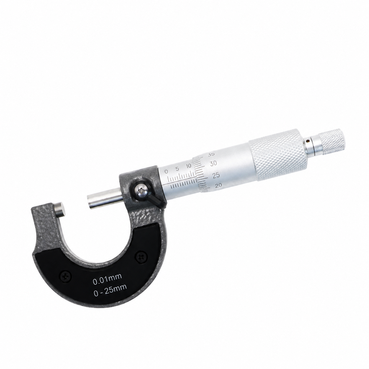 0–25 mm Outside Micrometer, 0.01 mm Resolution