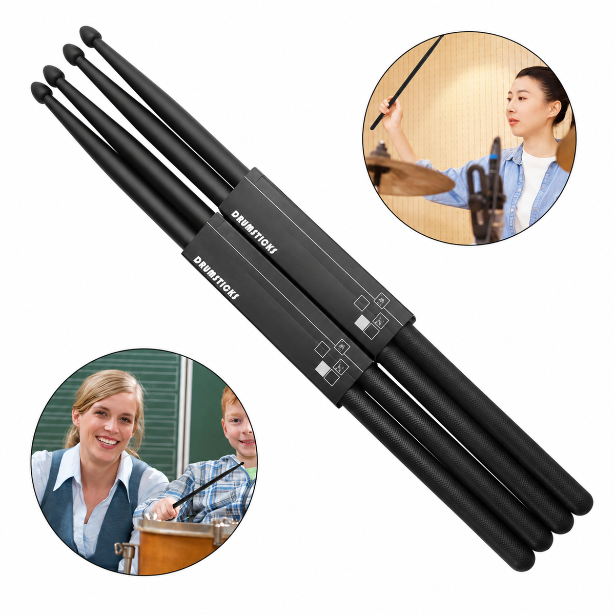 5A Nylon Drumsticks, One Pair