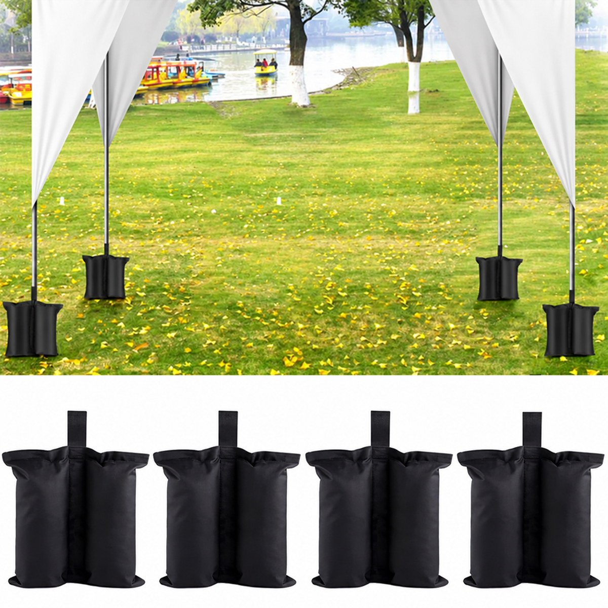 Gazebo and Tent Leg Weight Bags, Set of Four