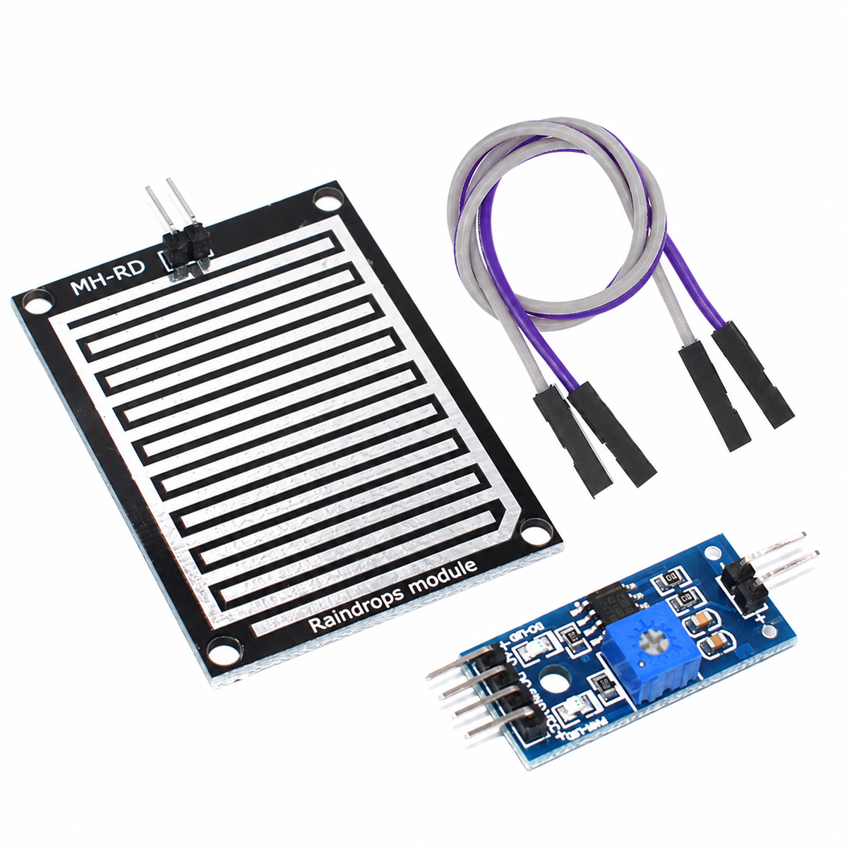 Rain Detection Sensor Plate and Control Module, 3.3–5 V