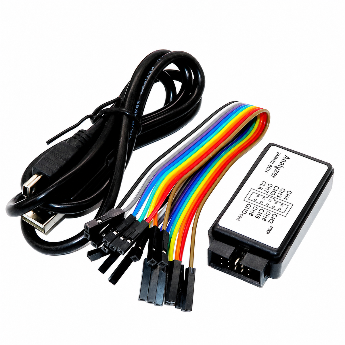 USB Logic Analyzer, Eight Channels, 24 MHz