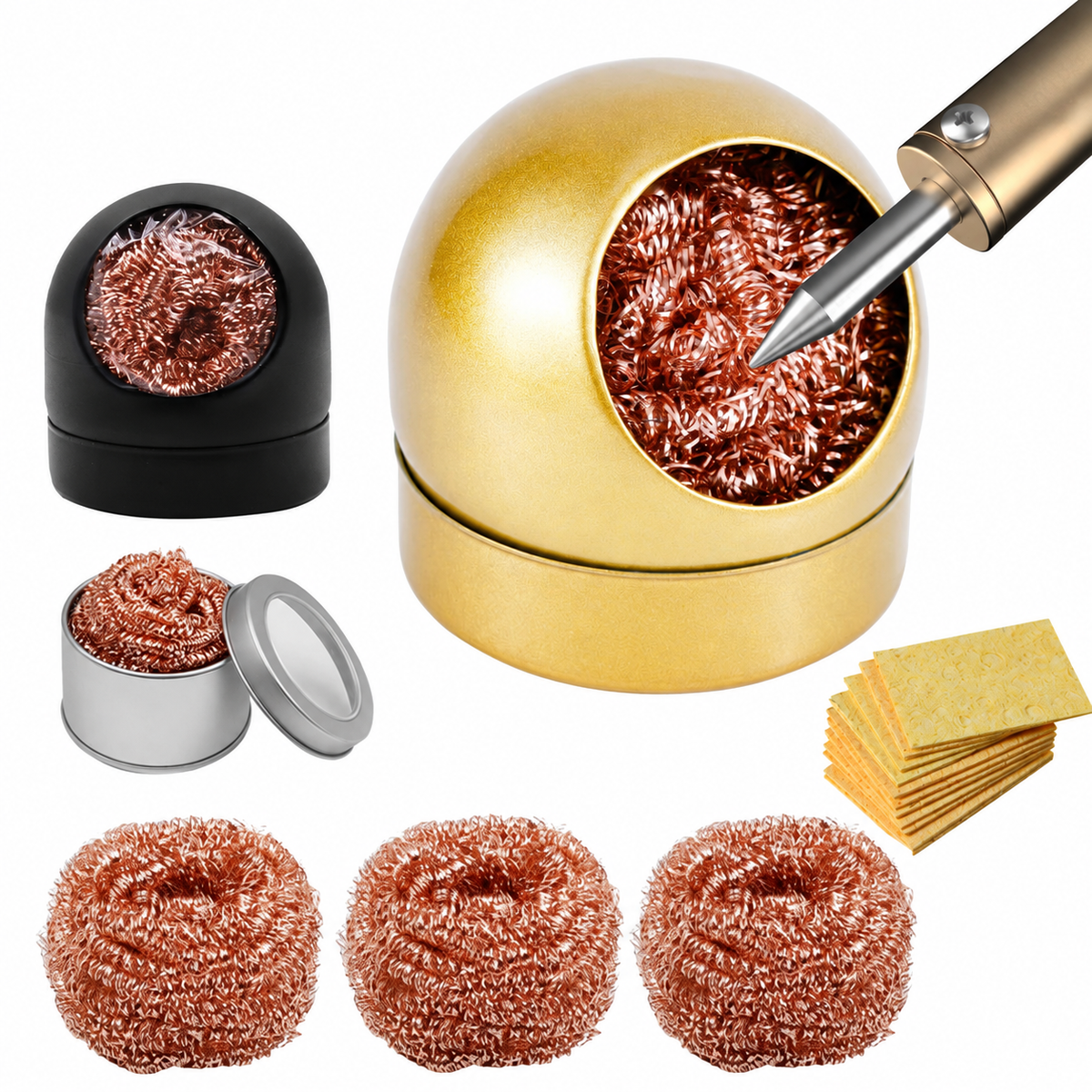 Soldering Iron Tip Cleaner or Refill, Selected Option