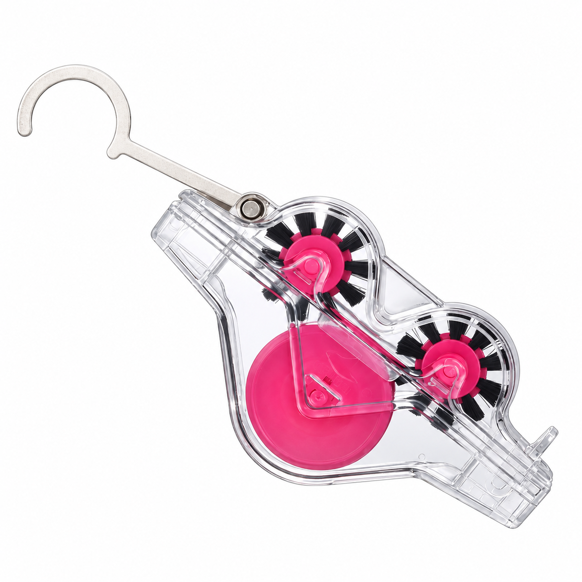 Transparent Bicycle Chain Cleaner with Pink Brushes