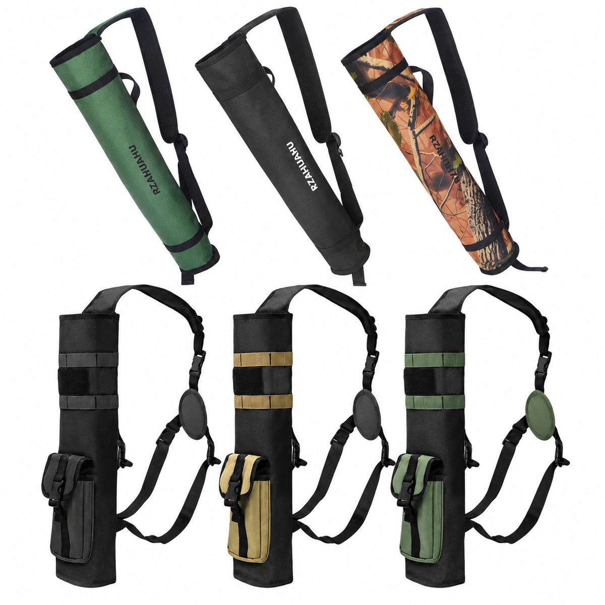 Adjustable Archery Quiver with Carrying Strap