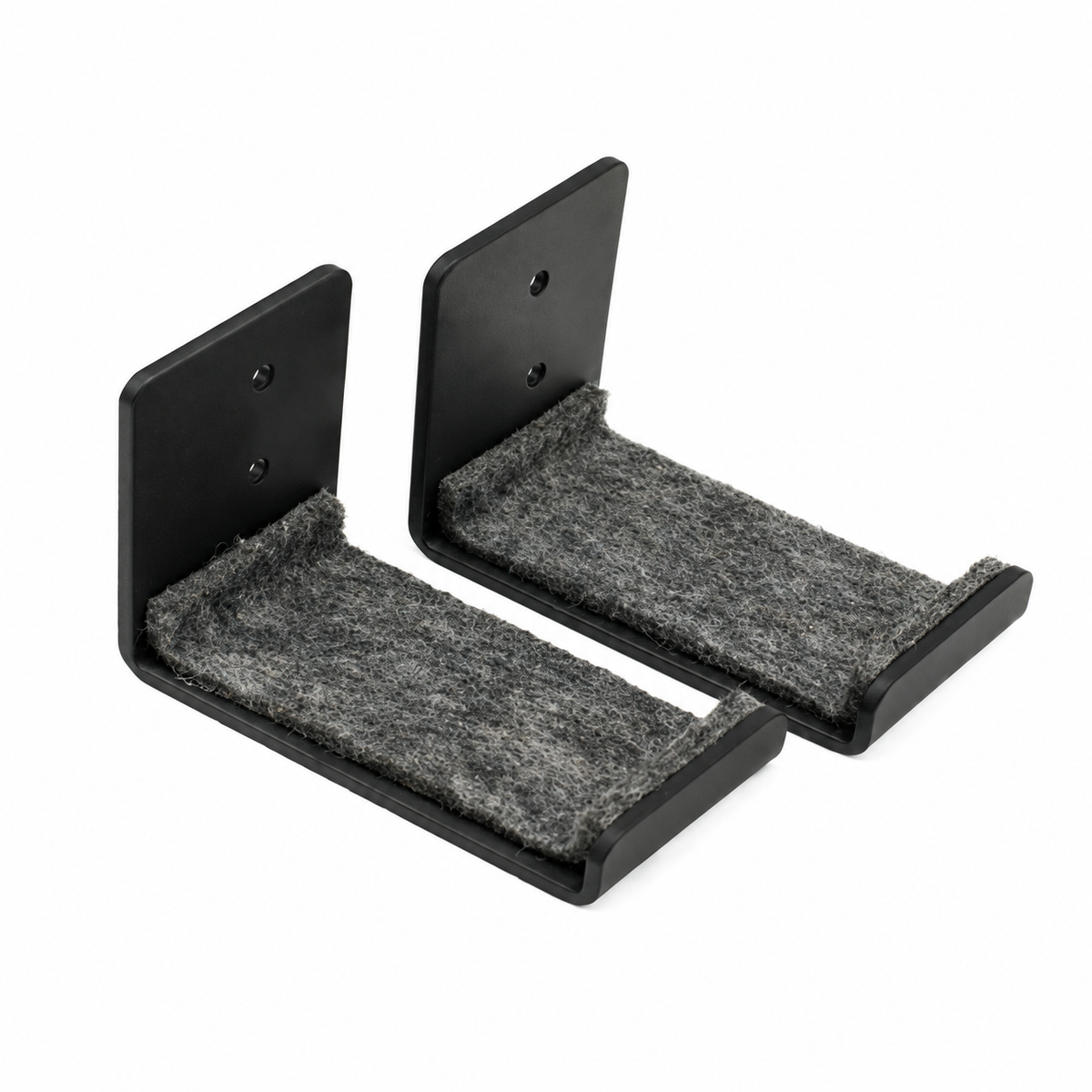 Pair of Padded Steel Snowboard Wall Brackets