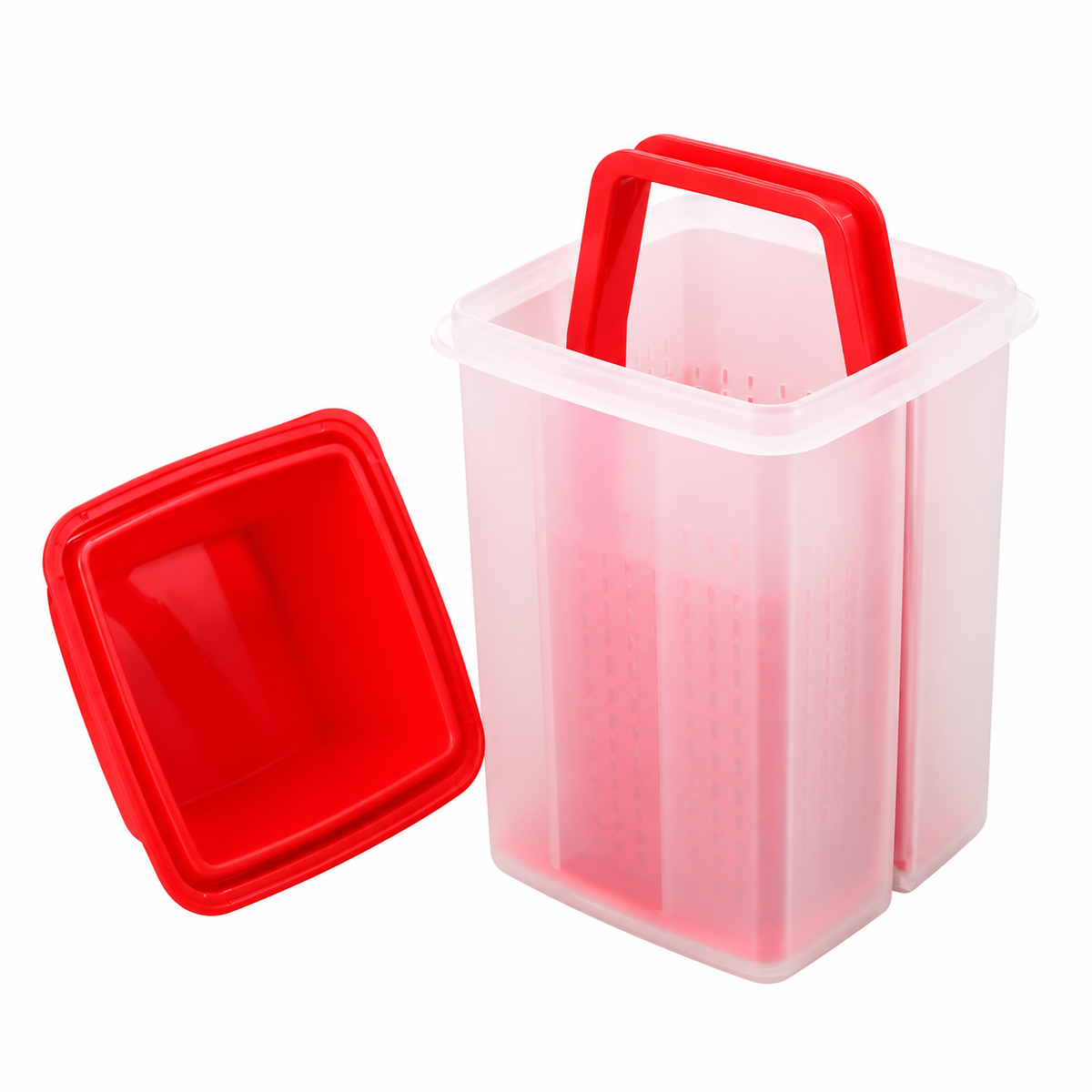 Pickle Storage Container with Removable Strainer