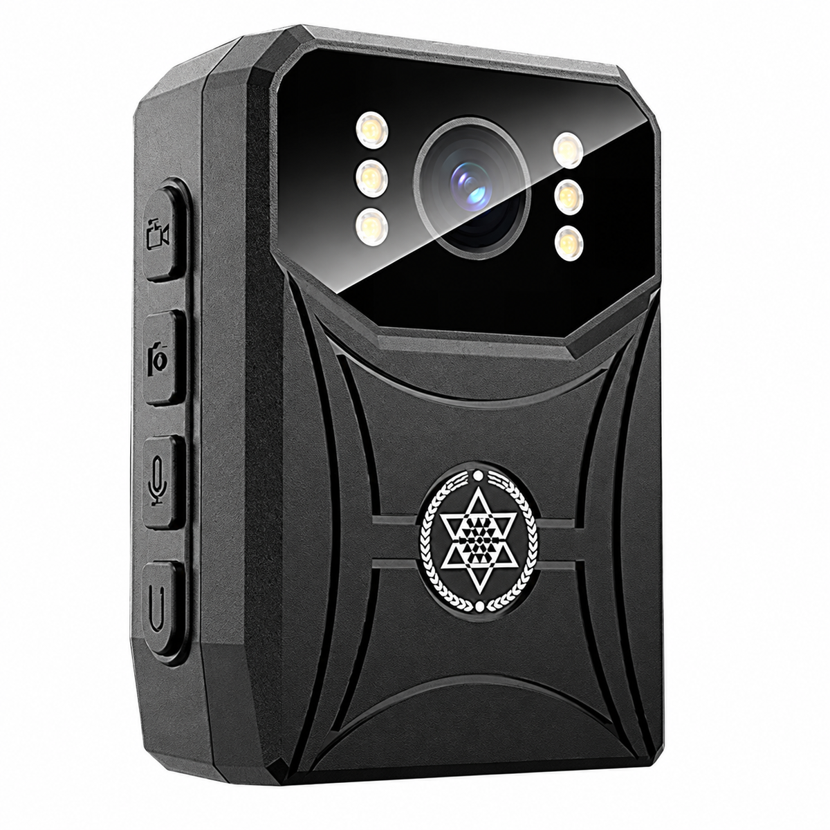 Portable Body Camera with 2-Inch Screen and Recording Options