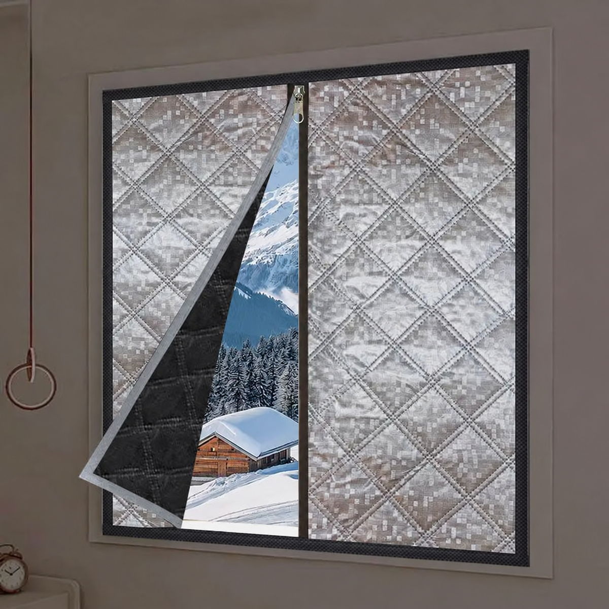 Zipped Winter Window Insulation Cover