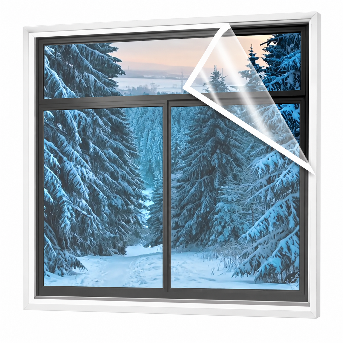 Self-Adhesive PVC Window Film with White Border