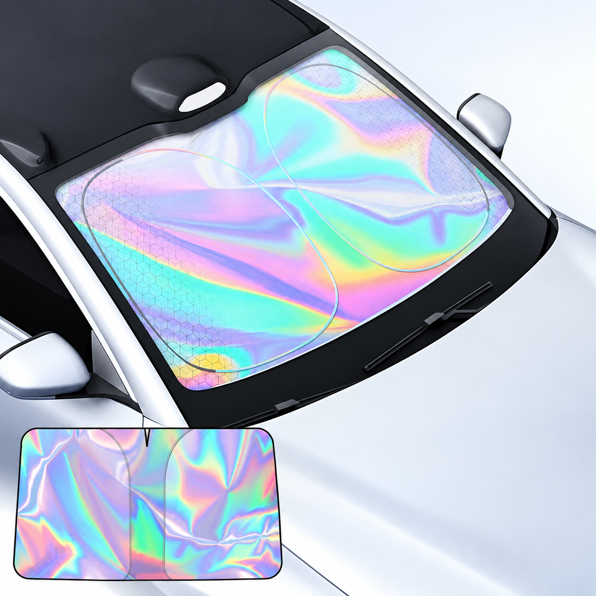 Foldable Reflective Windshield Sunshade – S or L
