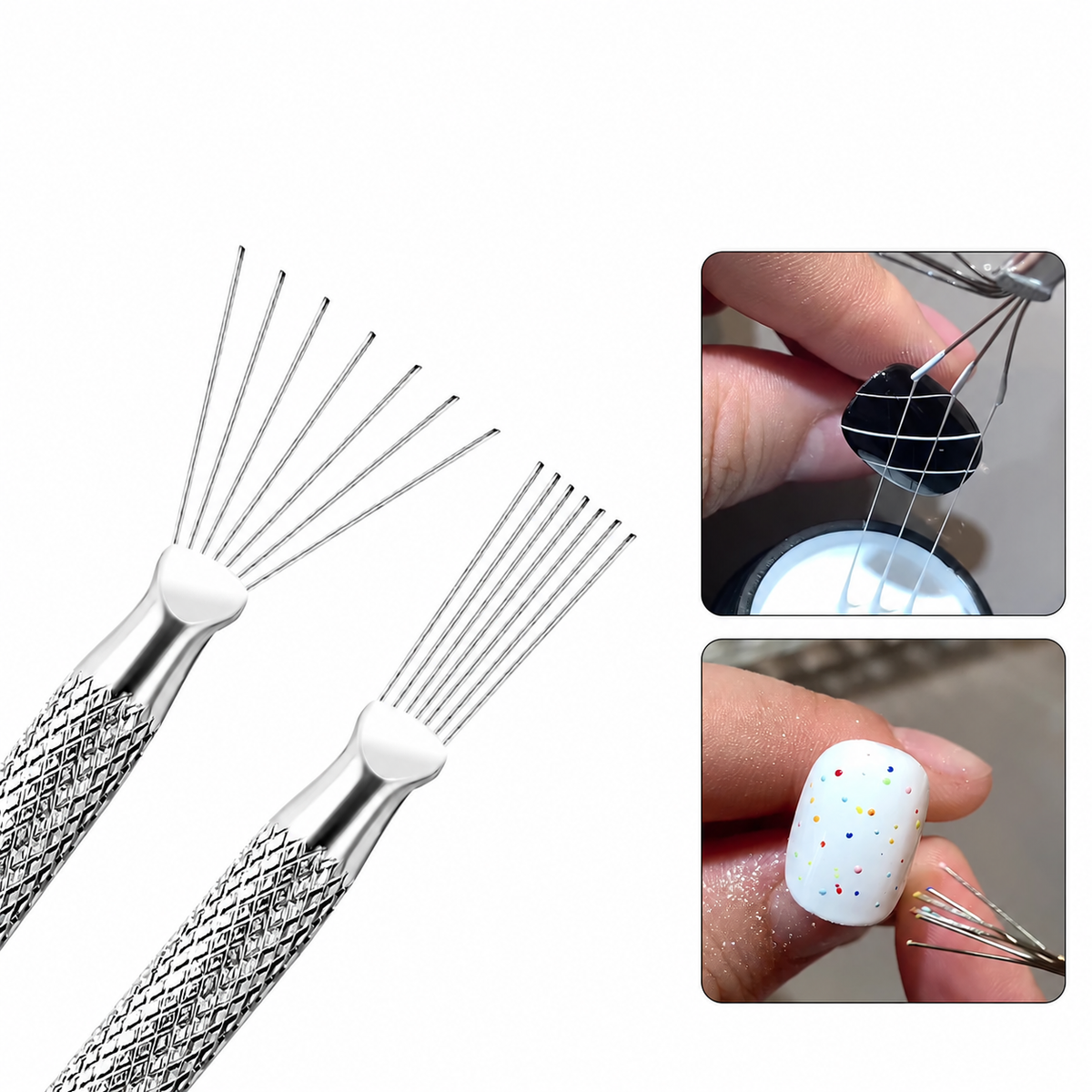 Seven-Strip Stainless Steel Nail Art Pen