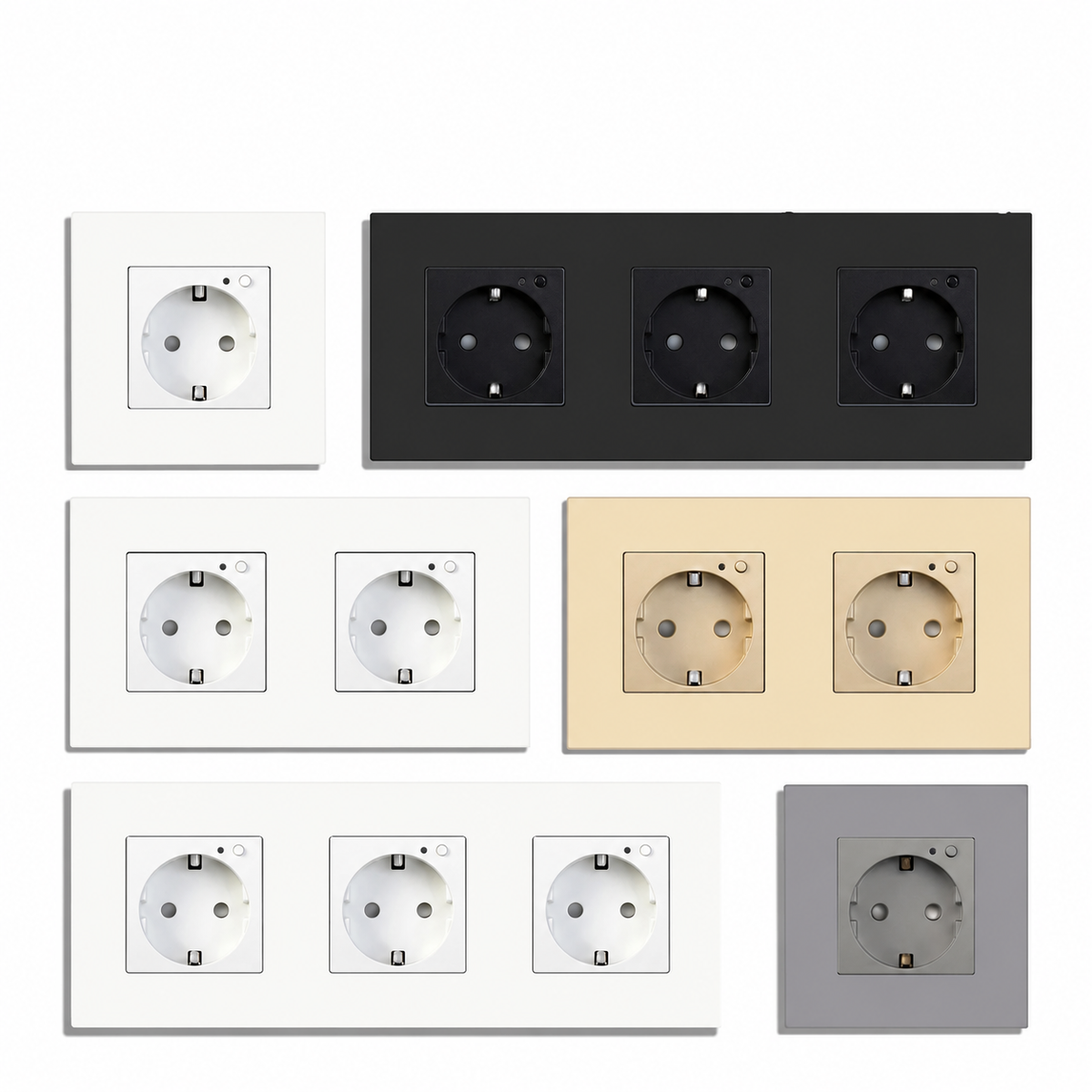 Zigbee Smart Wall Socket – Single, Double or Triple