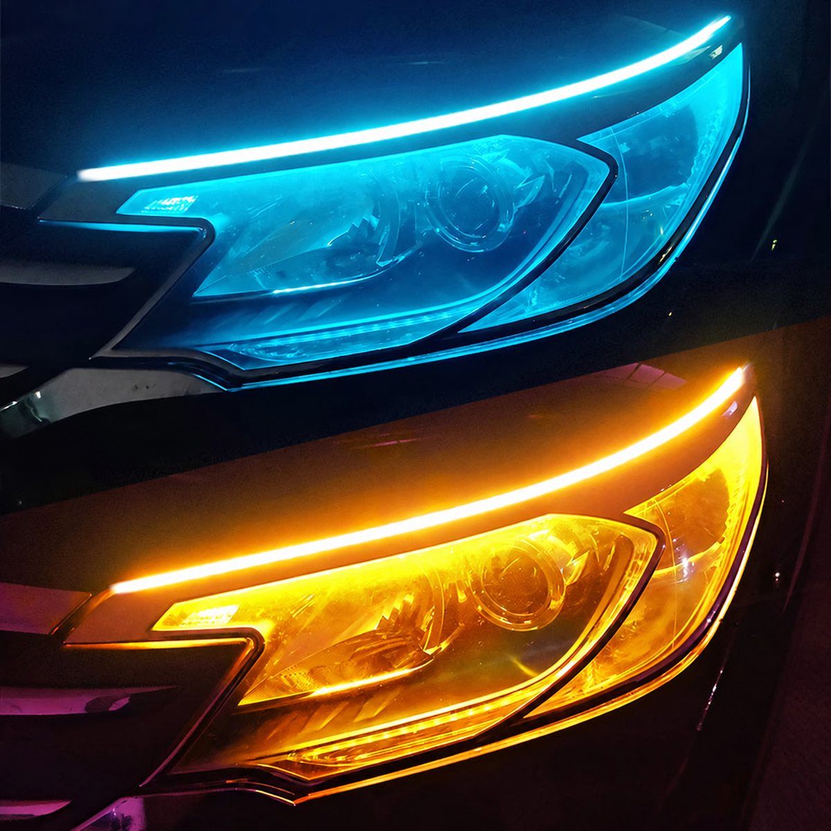 12 V Flexible LED Running-Light Strips – Pair