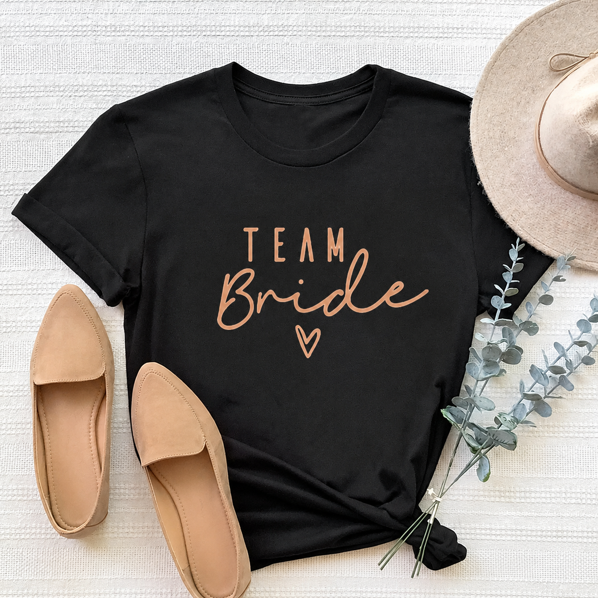 Women's Team Bride T-Shirt – Wedding Party Print Options