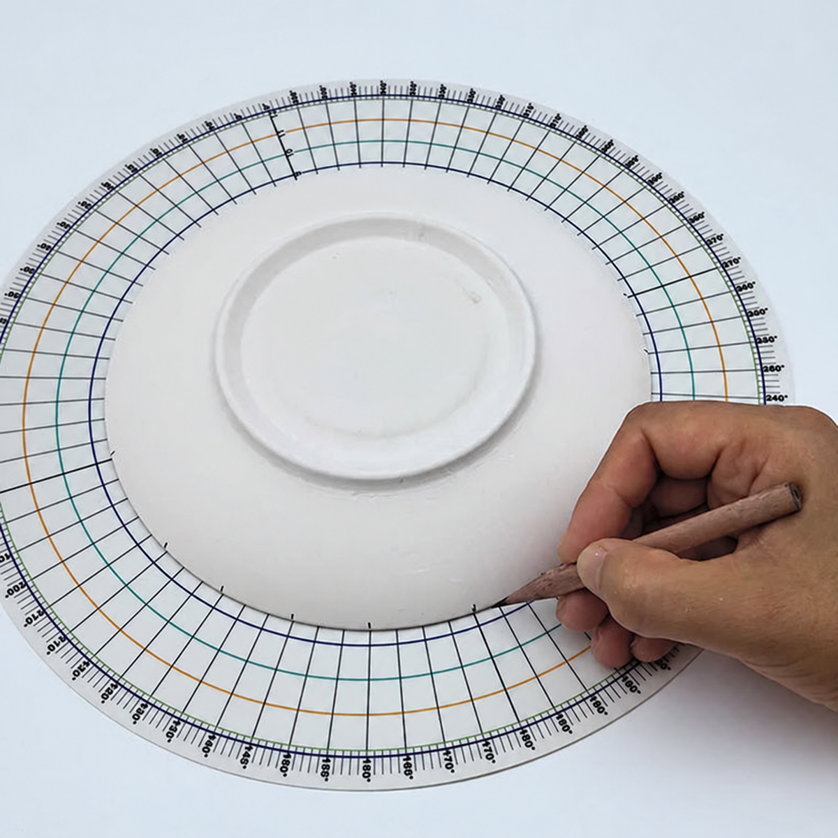 26 cm Pottery Angle and Division Guide