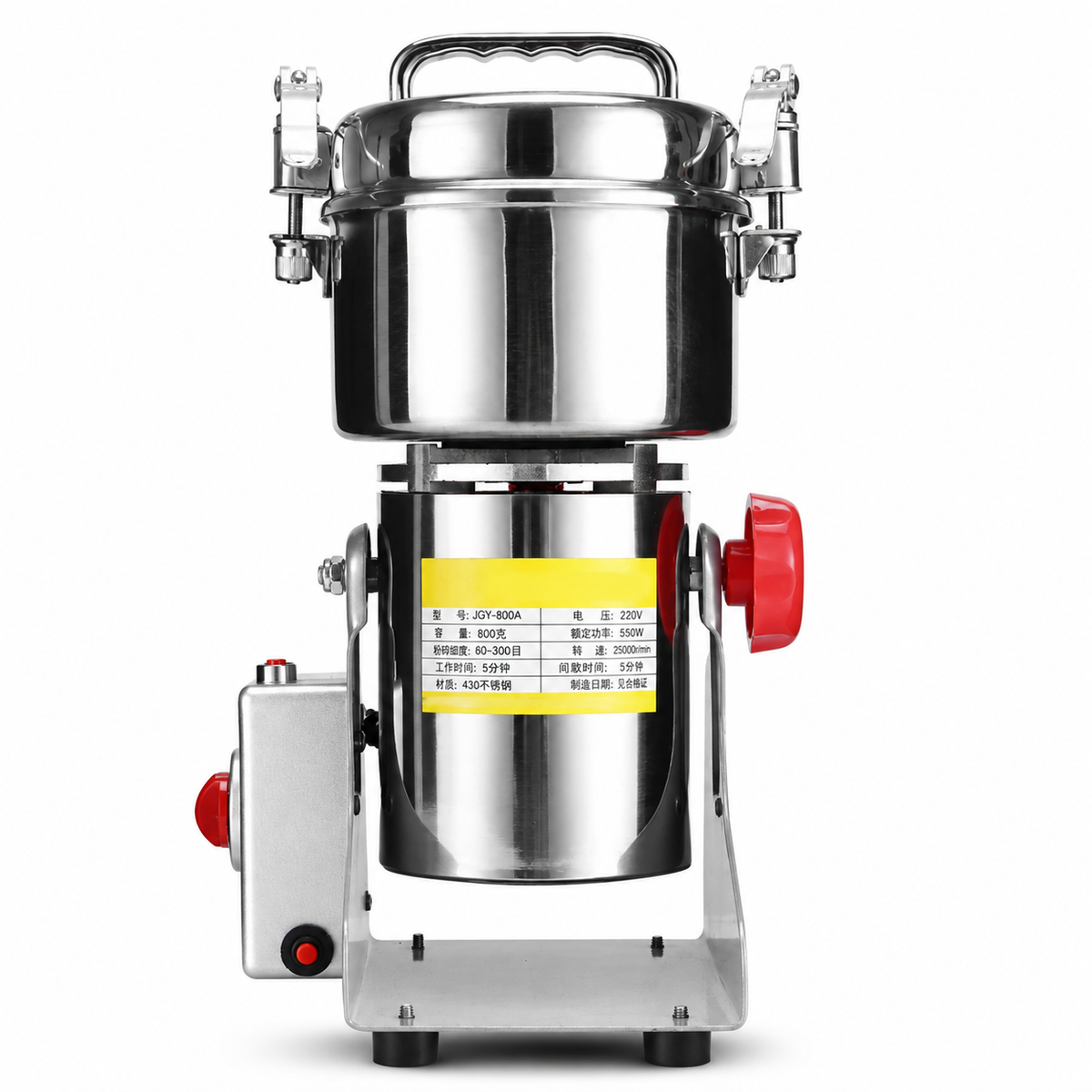 Electric Dry Grain & Spice Grinder, 800 g or 2,500 g