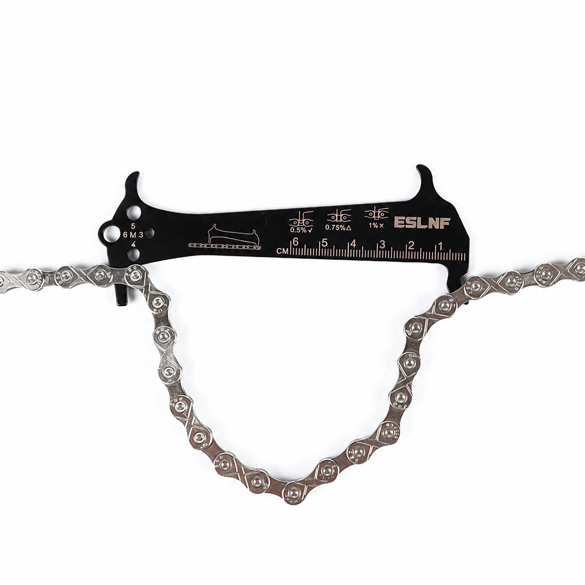 Bicycle Chain Wear Checker with Chain Hook