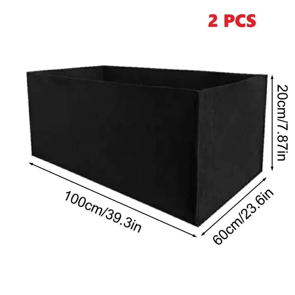 Square Felt Growing Bag for Vegetables, Herbs, and Flowers-50x30x20cm