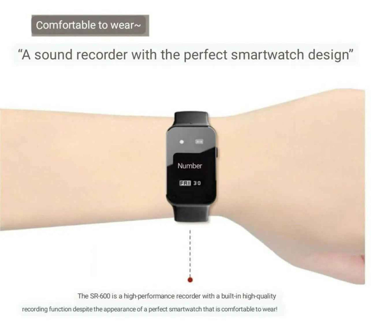 SR-600 Voice Recorder Watch