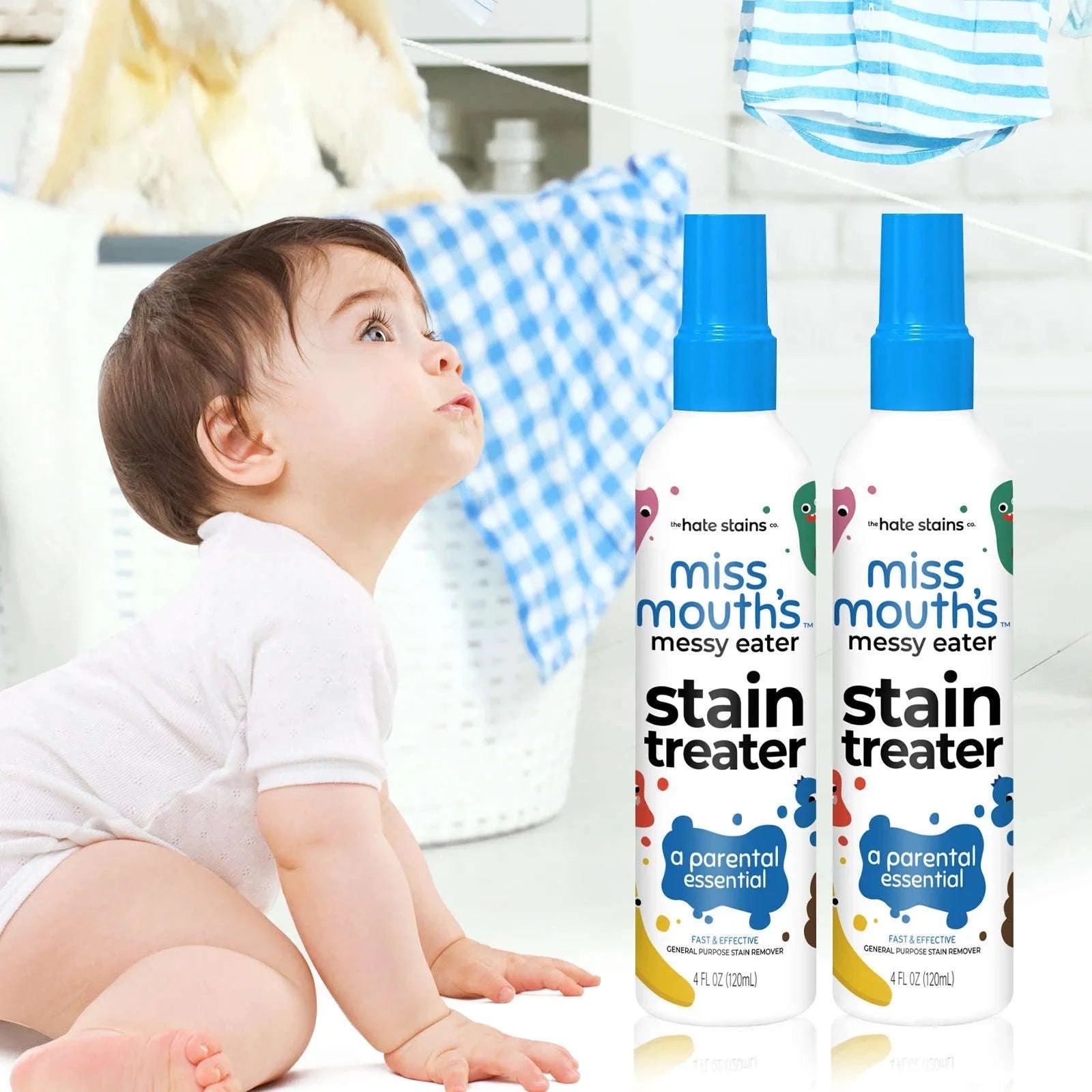 Stain Remover Spray for Clothes – 120ml Fabric Cleaner-1PCS