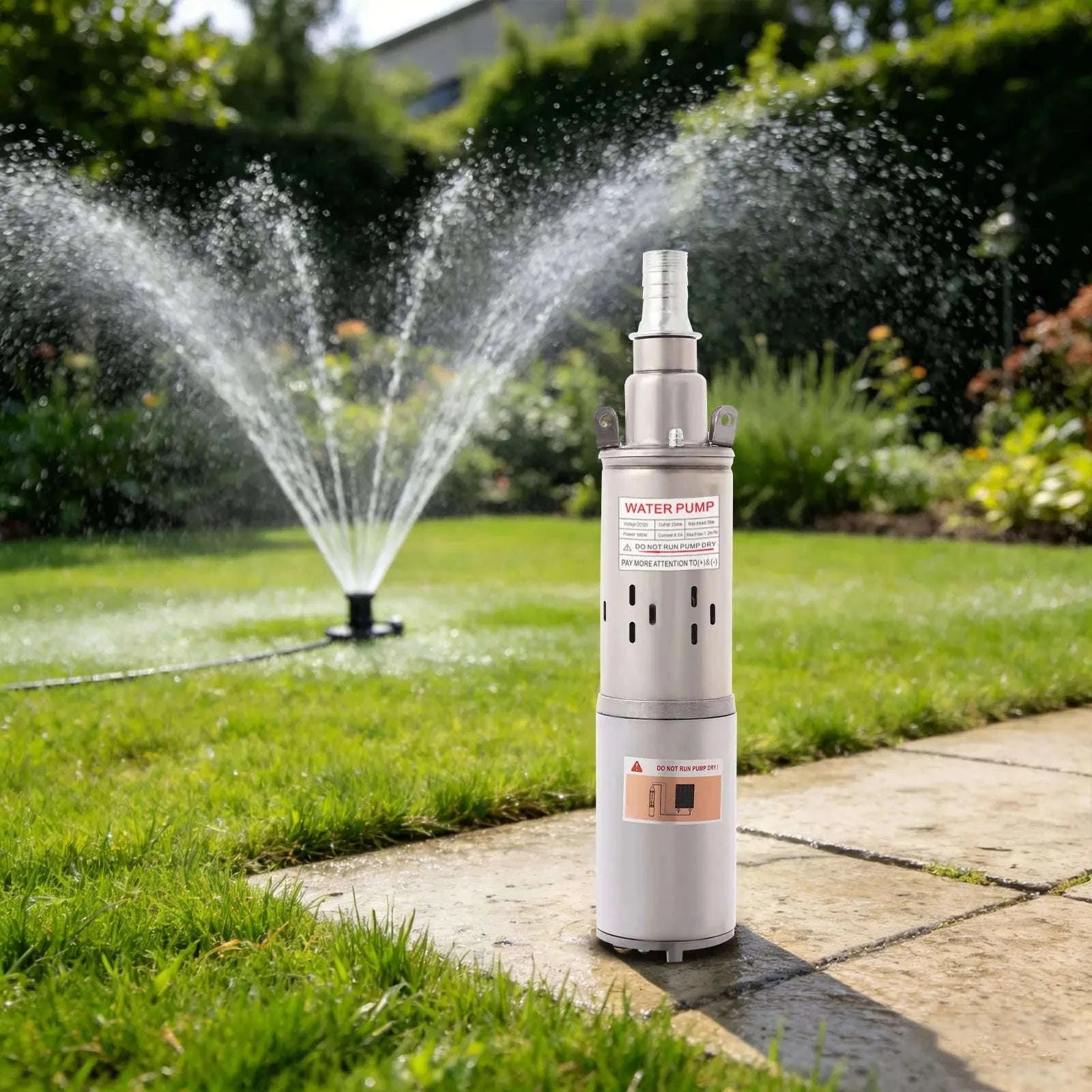 Stainless Steel 12V Submersible Water Pump 180W 263GPH 30m Lift-12V / EU / United Kingdom