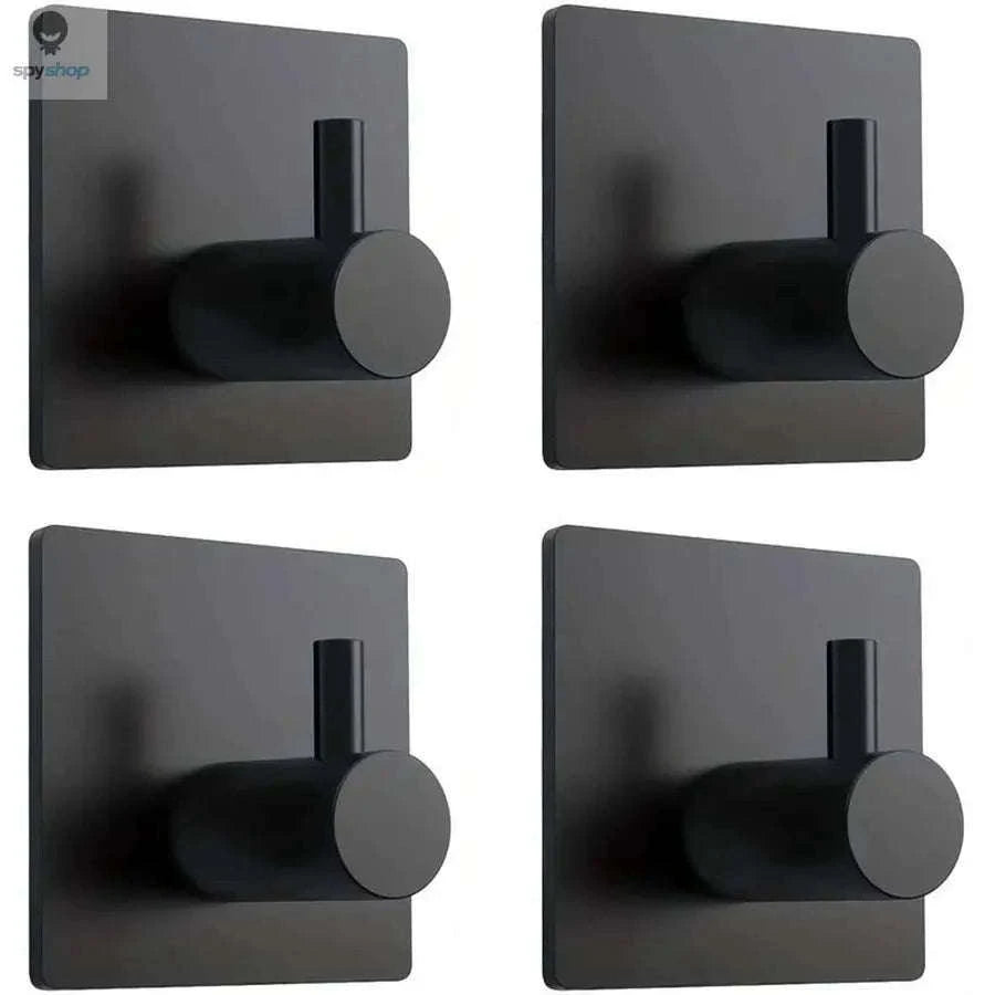 Stainless Steel Adhesive Hooks for Traceless Wall Storage-gold-4pcs