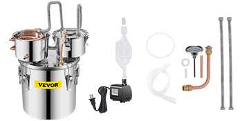 Stainless Steel Alcohol Distiller Kit 12L–50L Home Brewing Still-50L / GERMANY