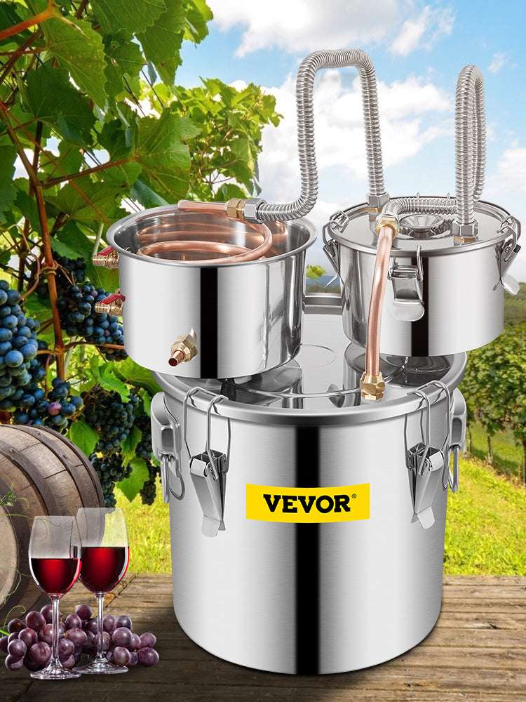 Stainless Steel Alcohol Distiller Kit 12L–50L Home Brewing Still-50L / GERMANY