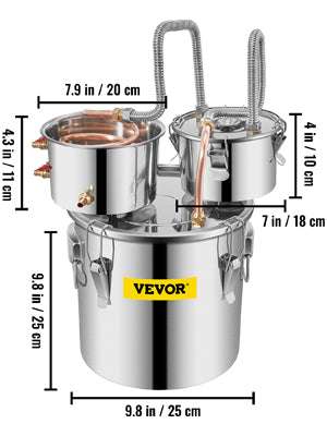 Stainless Steel Alcohol Distiller Kit 12L–50L Home Brewing Still-50L / GERMANY