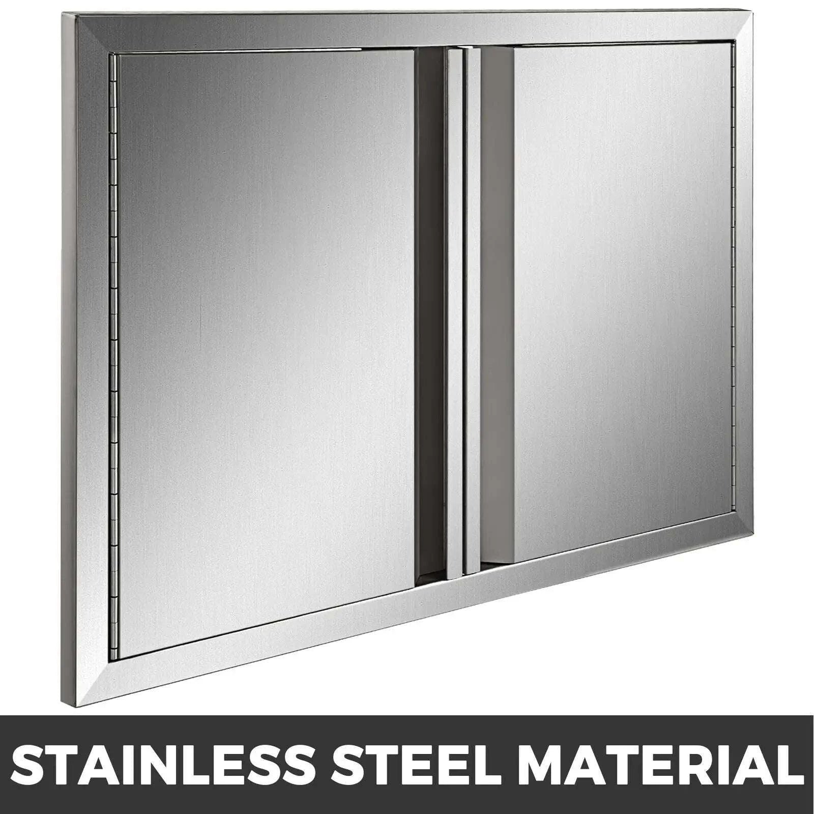 Stainless Steel BBQ Access Door with Recessed Handle-2-Door 31x24 inch / United States