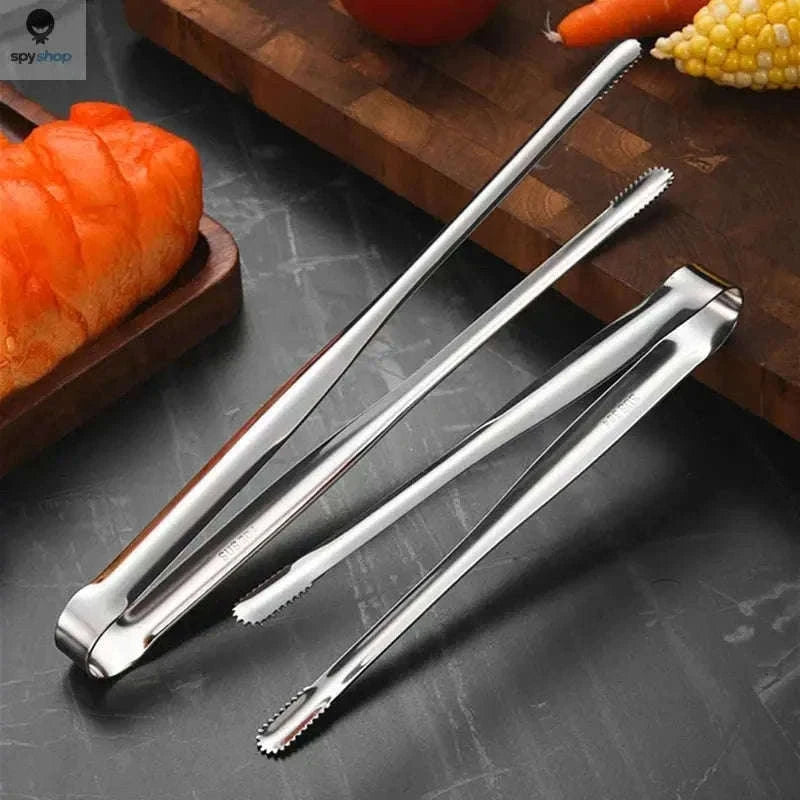 Stainless Steel BBQ Grill Tongs with Heat-Safe Precision Grip-M