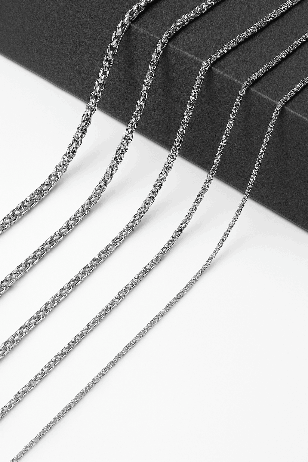 Stainless Steel Box Chain Necklace for Men and Women-Gold Color / 60cm / 3mm