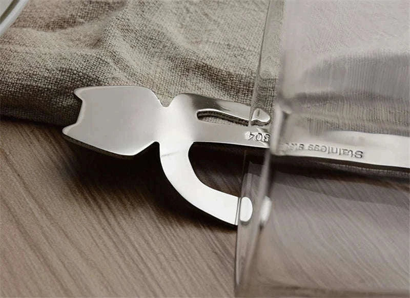 Stainless Steel Cat Coffee Spoon for Drinks and Desserts-Gold
