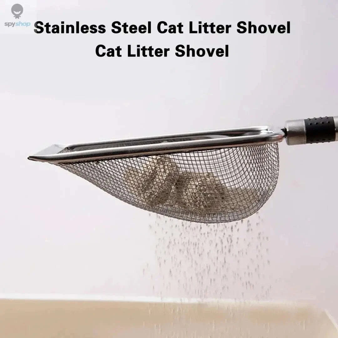 Stainless Steel Cat Litter Scoop – Durable Build, Easy Clean, Ergonomic Comfort-stainless steels