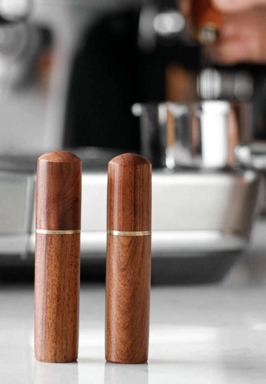 Stainless Steel Coffee Powder Tamper Espresso Powder Stirrer Distributor Leveler WDT Tools Cafe Stirring Barista Accessories-United States / Rosewood
