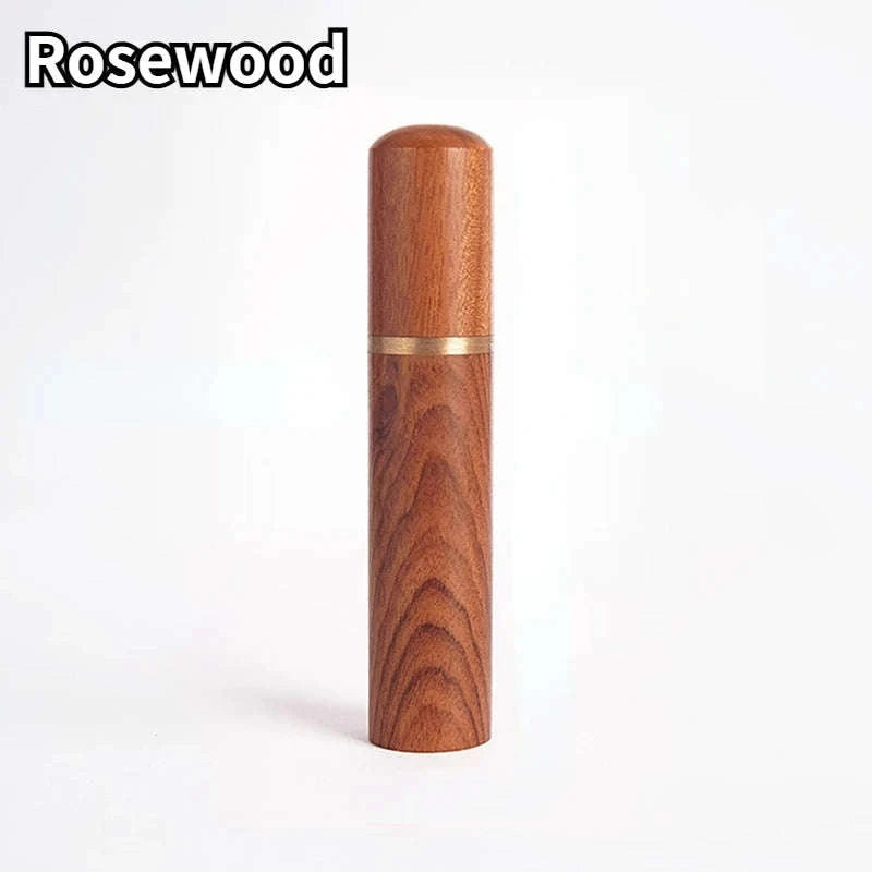 Stainless Steel Coffee Powder Tamper Espresso Powder Stirrer Distributor Leveler WDT Tools Cafe Stirring Barista Accessories-United States / Rosewood