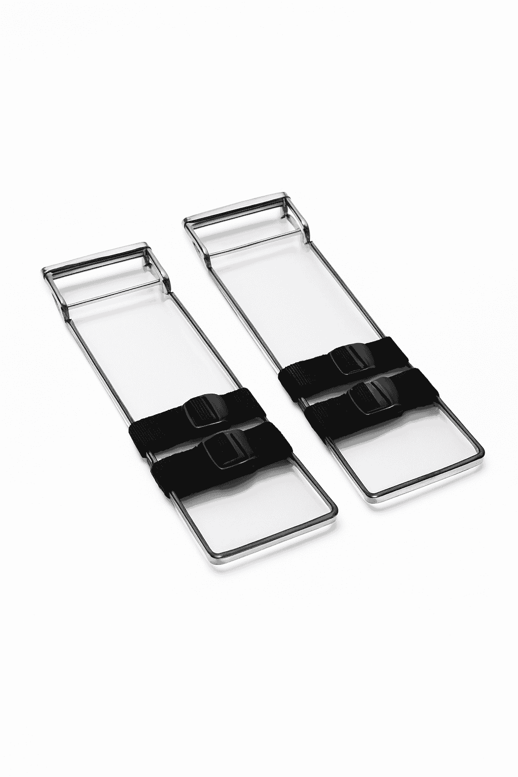 Stainless Steel Concrete Knee Boards 28'' Sliding Pads Pair-PadsStraps30x10in / france